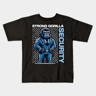 Strong Gorilla Bodyguard Kids T-Shirt